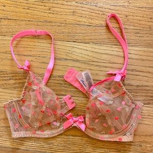 Agent Provocateur Brie Pink & Nude Bra